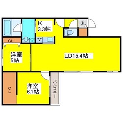 東区役所前駅 徒歩12分 3階の物件間取画像